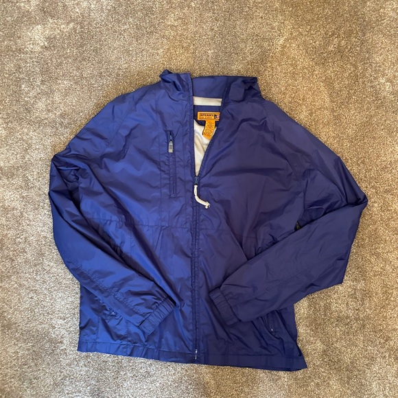 Sperry Navy Top-Sider Nylon Mesh Lined Windbreaker Zip Front Jacket Size Large - Picture 2 of 11